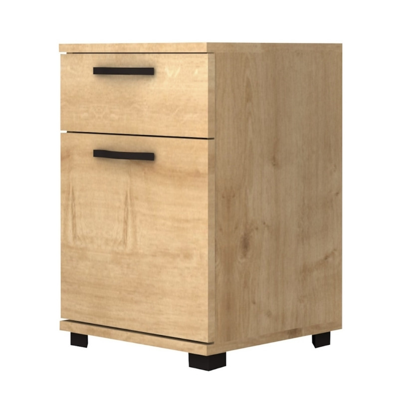 Κομοδίνο Veto Megapap Χρώμα Φυσικό Οξιάς 40X39X57Εκ.