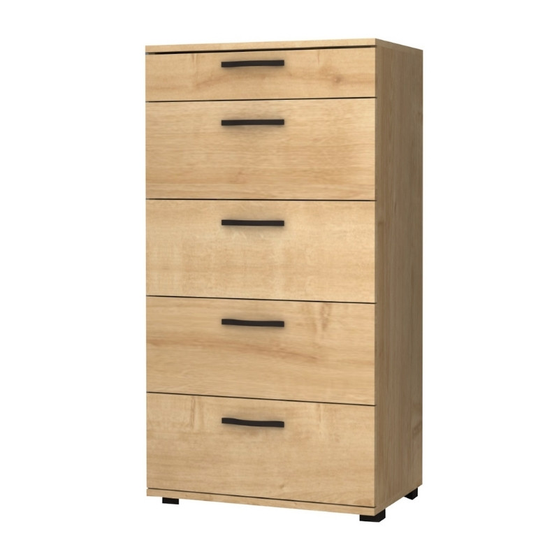 Συρταριέρα Helia Megapap Χρώμα Φυσικό Οξιάς 60X44X108Εκ.