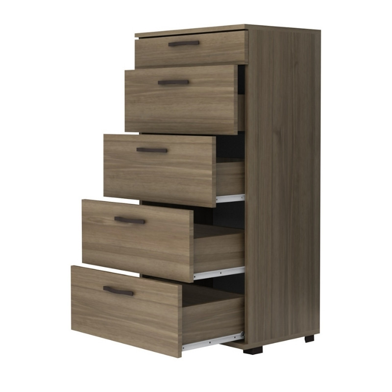 Συρταριέρα Helia Megapap Χρώμα Καρυδί 60X44X108Εκ.