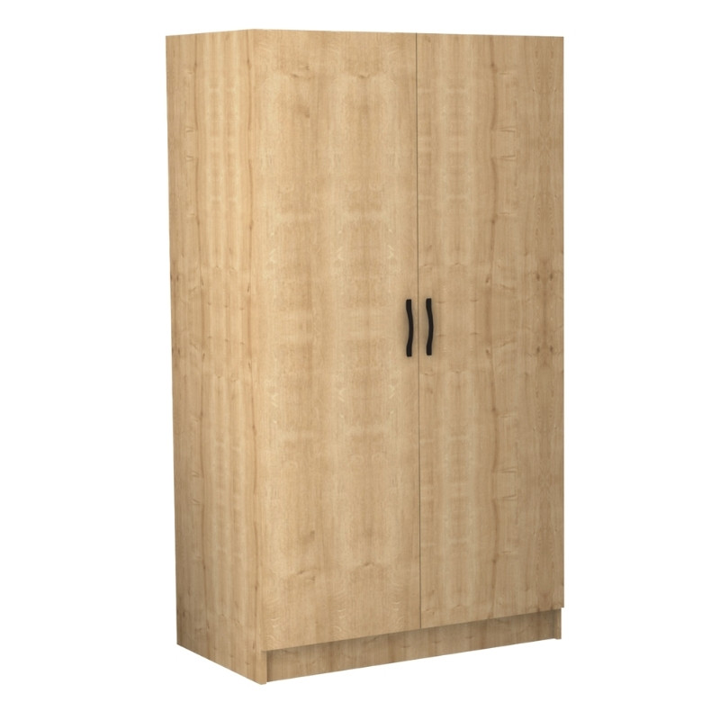 Ντουλάπα Ρούχων Victoria Megapap Δίφυλλη Χρώμα Φυσικό Οξιάς 100X60X181Εκ.