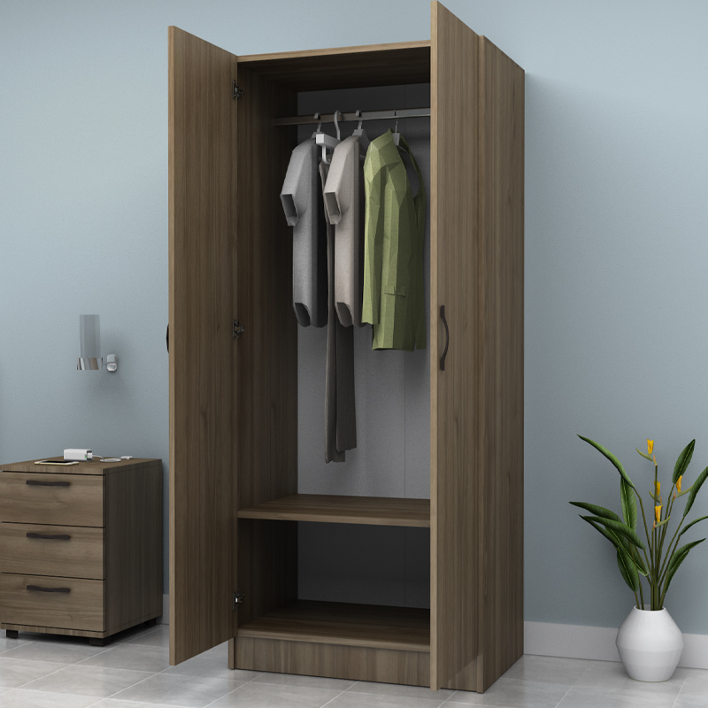 Ντουλάπα Ρούχων Vivian Megapap Δίφυλλη Χρώμα Καρυδί 80X51,8X181Εκ. Ντουλάπα Ρούχων Vivian Megapap Δίφυλλη Χρώμα Καρυδί 80X51,8X181Εκ.