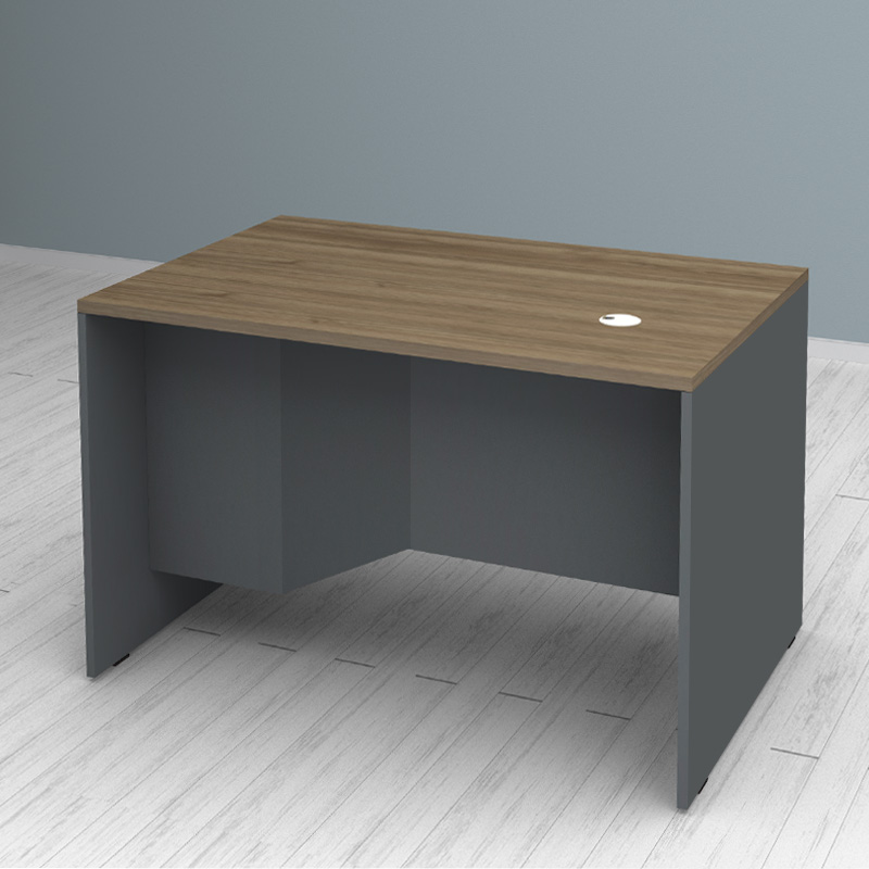 Γραφείο Επαγγελματικό Venturo Megapap Χρώμα Ανθρακί - Καρυδί 120X80X75Εκ.