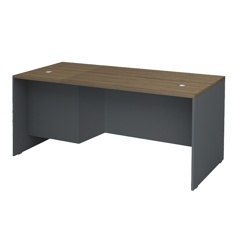 Γραφείο Επαγγελματικό Venturo Megapap Χρώμα Ανθρακί - Καρυδί 180X80X75Εκ.