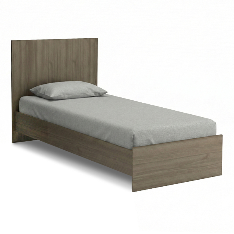 Κρεβάτι Troy Megapap Χρώμα Καρυδί 100X200Εκ.