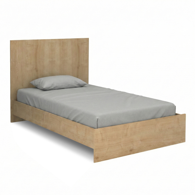 Κρεβάτι Troy Megapap Χρώμα Φυσικό Οξιάς 120X200Εκ.