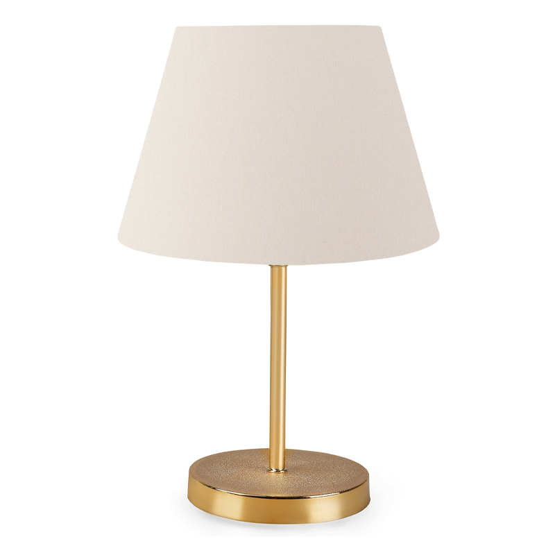 Φωτιστικό Επιτραπέζιο Rosenthal Megapap Ύφασμα/Pvc/Χρώμιο Χρώμα Κρεμ/Χρυσό 22X17X37Εκ.