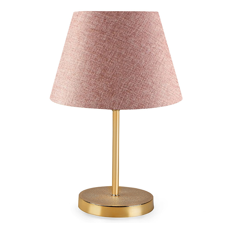 Φωτιστικό Επιτραπέζιο Rosenthal Megapap Ύφασμα/Pvc/Χρώμιο Χρώμα Ροζ/Χρυσό 22X17X37Εκ.