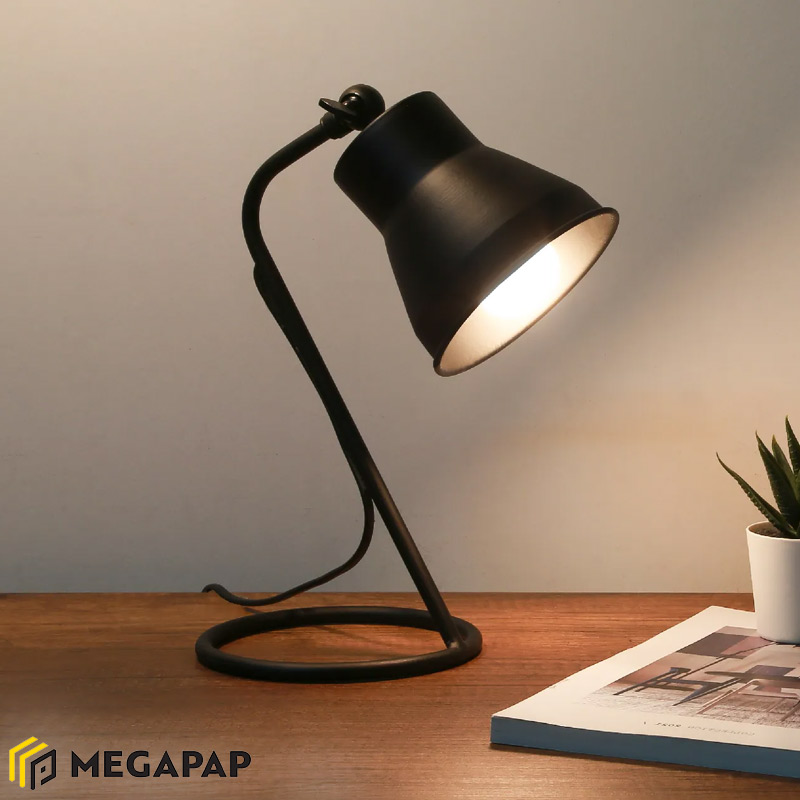 Φωτιστικό Γραφείου Mimi Megapap Μεταλλικό Χρώμα Μαύρο 12X12X30Εκ.