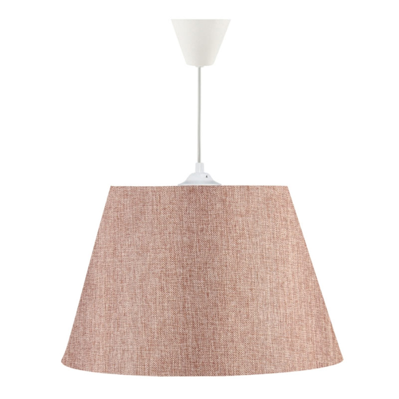 Φωτιστικό Οροφής Elanor Megapap Υφασμάτινο Χρώμα Ροζ 37X21X70Εκ.
