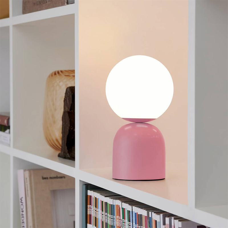 Φωτιστικό Επιτραπέζιο Albus Megapap E14 Μεταλλικό - Γυάλινο Χρώμα Ροζ - Λευκό Ø13X28Εκ. Φωτιστικό Επιτραπέζιο Albus Megapap E14 Μεταλλικό - Γυάλινο Χρώμα Ροζ - Λευκό Ø13X28Εκ.