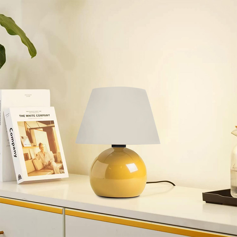 Φωτιστικό Επιτραπέζιο Alaska Megapap E27 Μεταλλικό - Ύφασμα Pvc Χρώμα Κίτρινο - Κρεμ Ø22X30Εκ. Φωτιστικό Επιτραπέζιο Alaska Megapap E27 Μεταλλικό - Ύφασμα Pvc Χρώμα Κίτρινο - Κρεμ Ø22X30Εκ.