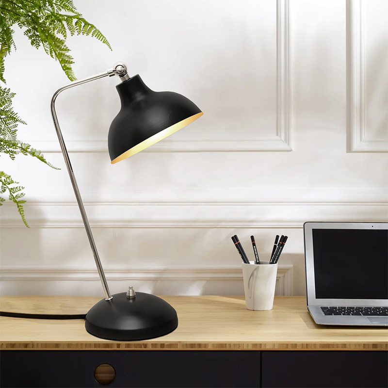 Φωτιστικό Γραφείου Travis Megapap E14 Μεταλλικό Χρώμα Μαύρο 16,5X11X42Εκ. Φωτιστικό Γραφείου Travis Megapap E14 Μεταλλικό Χρώμα Μαύρο 16,5X11X42Εκ.