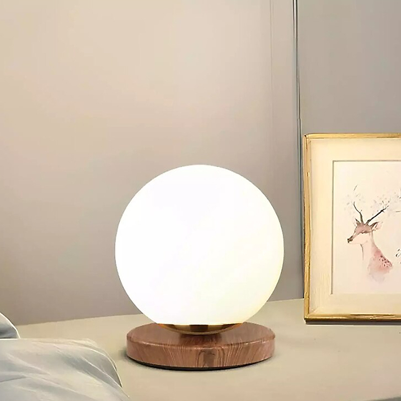 Φωτιστικό Επιτραπέζιο Onda Megapap E27 Ξύλινο -  Γυάλινο Χρώμα Φυσικό - Λευκό Ø15X22Εκ. Φωτιστικό Επιτραπέζιο Onda Megapap E27 Ξύλινο -  Γυάλινο Χρώμα Φυσικό - Λευκό Ø15X22Εκ.