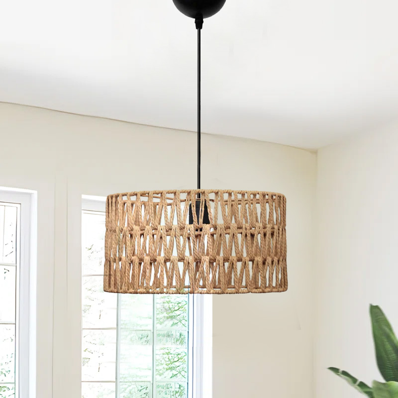 Φωτιστικό Οροφής Sarkiz Megapap E27 Από Σχοινί Μονόφωτο Χρώμα Φυσικό Ø30X70Εκ. Φωτιστικό Οροφής Sarkiz Megapap E27 Από Σχοινί Μονόφωτο Χρώμα Φυσικό Ø30X70Εκ.