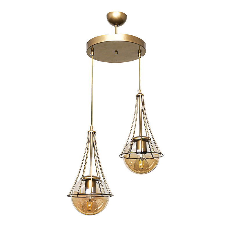 Φωτιστικό Οροφής Cahaya Megapap Μεταλλικό Δίφωτο Χρώμα Χρυσό 40X40X80Εκ. Φωτιστικό Οροφής Cahaya Megapap Μεταλλικό Δίφωτο Χρώμα Χρυσό 40X40X80Εκ.