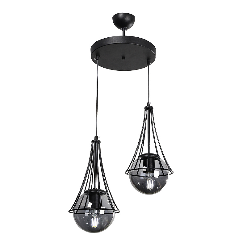 Φωτιστικό Οροφής Cahaya Megapap Μεταλλικό Δίφωτο Χρώμα Μαύρο 40X40X80Εκ. Φωτιστικό Οροφής Cahaya Megapap Μεταλλικό Δίφωτο Χρώμα Μαύρο 40X40X80Εκ.