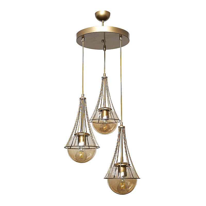 Φωτιστικό Οροφής Jahanvi Megapap Μεταλλικό Τρίφωτο Χρωμα Χρυσό 40X40X90Εκ. Φωτιστικό Οροφής Jahanvi Megapap Μεταλλικό Τρίφωτο Χρωμα Χρυσό 40X40X90Εκ.