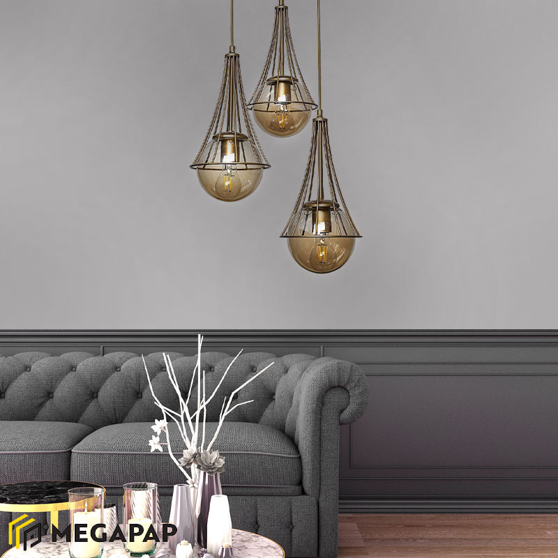 Φωτιστικό Οροφής Jahanvi Megapap Μεταλλικό Τρίφωτο Χρωμα Χρυσό 40X40X90Εκ. Φωτιστικό Οροφής Jahanvi Megapap Μεταλλικό Τρίφωτο Χρωμα Χρυσό 40X40X90Εκ.