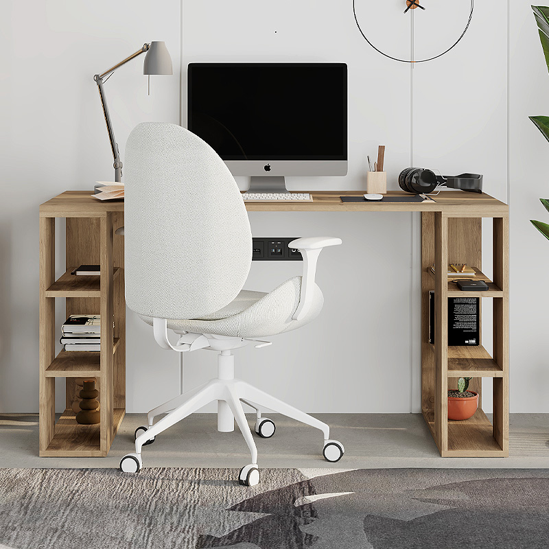 Γραφείο Εργασίας Colmar Megapap Χρώμα Ανοιχτό Καρυδί 140X60X75Εκ