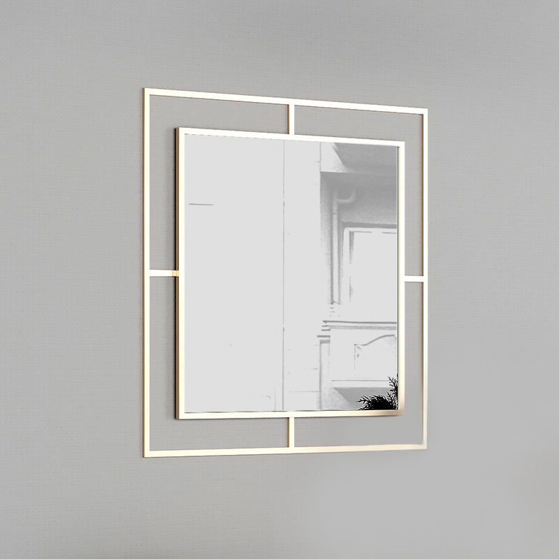 Καθρέφτης Τοίχου Callista Megapap Χρώμα Χρυσό 58,6X2X58,6Εκ.