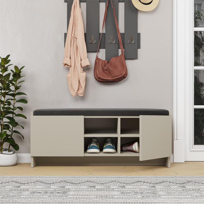 Παπουτσοθήκη Zulla Megapap Χρώμα Sandstone 110X37X43Εκ.