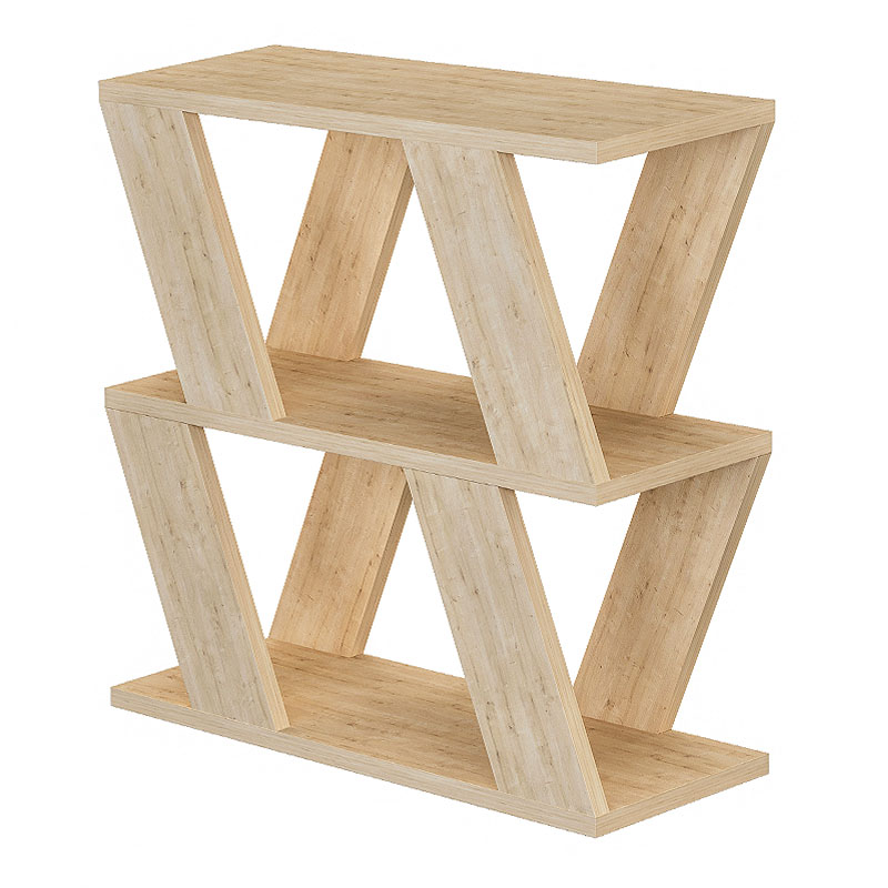 Τραπεζάκι Βοηθητικό Lazena Megapap Μελαμίνης Χρώμα Φυσικό Οξιάς 60X22X57Εκ.