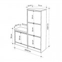 Παπουτσοθήκη Dude Megapap Χρώμα Sandstone 104,8X26X118,5Εκ.