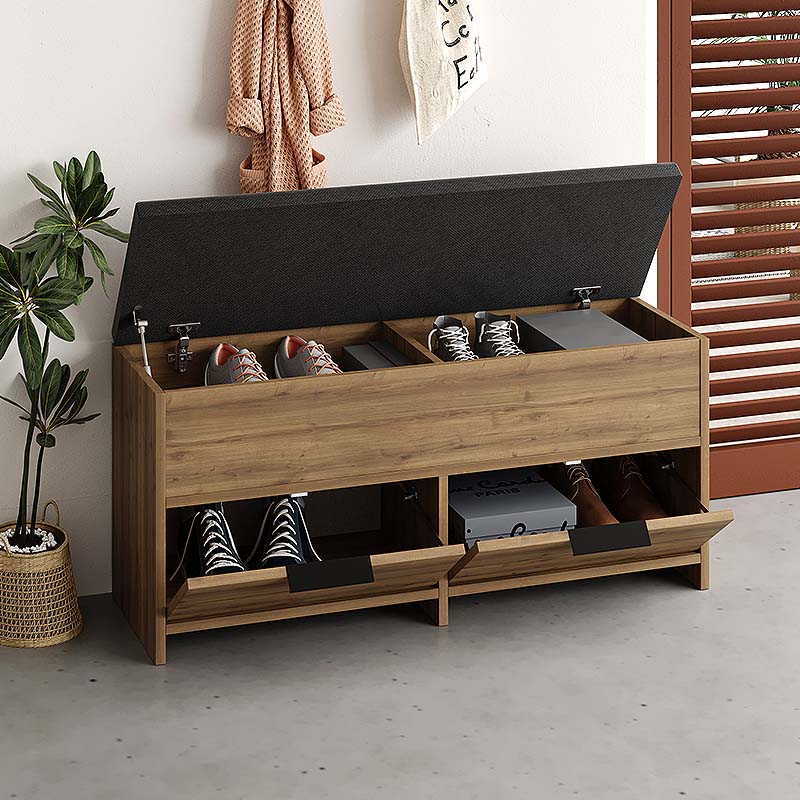 Παπουτσοθήκη Cove Megapap Χρώμα Ανοιχτό Καφέ 106X34X51,5Εκ.
