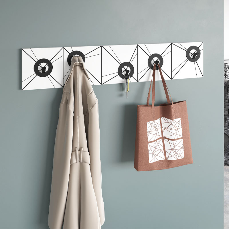 Κρεμάστρα Τοίχου Vizy Megapap Χρώμα Λευκό 90X1,8X18Εκ.