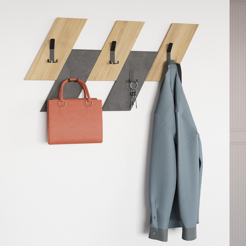 Κρεμάστρα Τοίχου Livy Megapap Χρώμα Sapphire Oak - Γκρι Ρετρό 75,2X1,8X45,3Εκ.