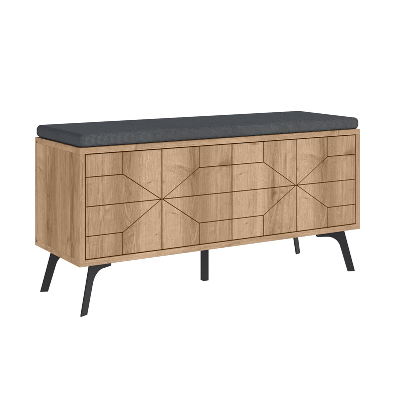Παπουτσοθήκη Dune Megapap Χρώμα Sapphire Oak 107X35X55Εκ.