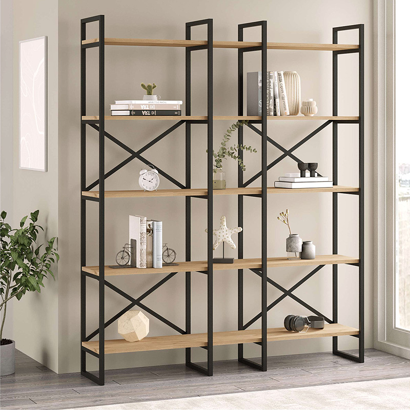 Βιβλιοθήκη Dusan Megapap Χρώμα Sepet Oak 143,5X30X175Εκ.