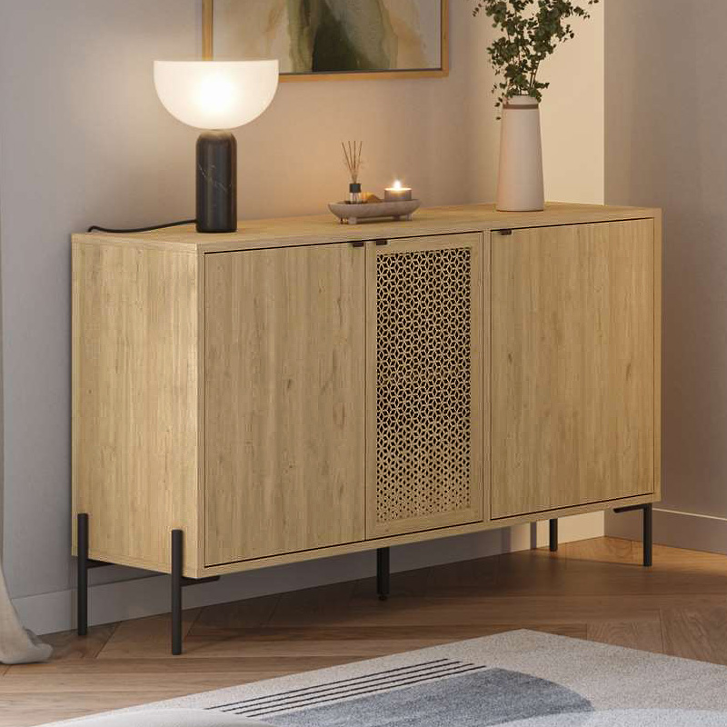 Μπουφές Naive Megapap Χρώμα Sapphire Oak 126X40X80Εκ.