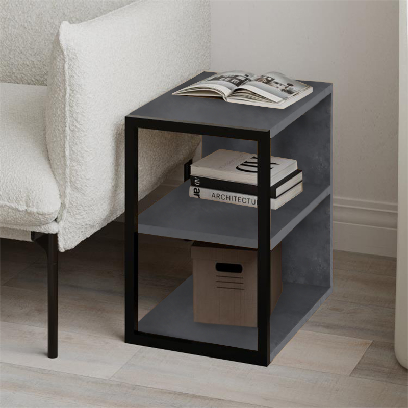 Τραπεζάκι Βοηθητικό - Κομοδίνο Echo Megapap Χρώμα Γκρι Ρετρό 30X42X45Εκ. Τραπεζάκι Βοηθητικό - Κομοδίνο Echo Megapap Χρώμα Γκρι Ρετρό 30X42X45Εκ.