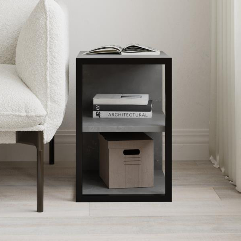 Τραπεζάκι Βοηθητικό - Κομοδίνο Echo Megapap Χρώμα Γκρι Ρετρό 30X42X45Εκ. Τραπεζάκι Βοηθητικό - Κομοδίνο Echo Megapap Χρώμα Γκρι Ρετρό 30X42X45Εκ.