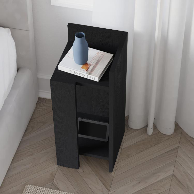 Κομοδίνο Elos Megapap Δεξί Χρώμα Black Wood 25X27X60Εκ. Κομοδίνο Elos Megapap Δεξί Χρώμα Black Wood 25X27X60Εκ.