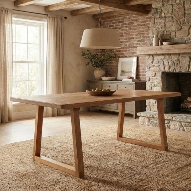 Τραπέζι Liora Megapap Mdf - Ξύλινο Χρώμα Ακακίας 180X90X75Εκ.