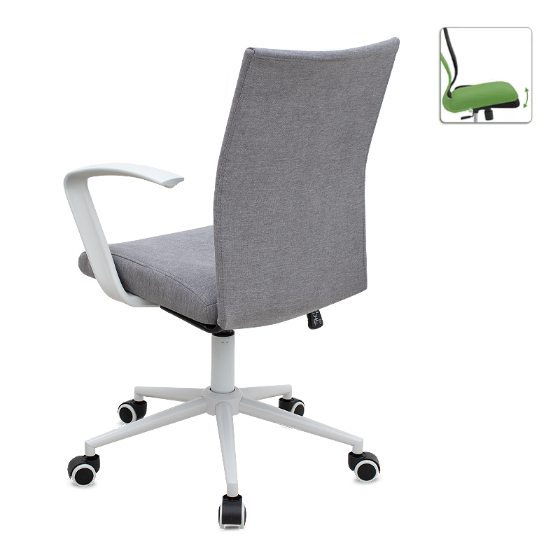 Καρέκλα Γραφείου Berlin Megapap Υφασμάτινη Χρώμα Γκρι - Λευκό 64X63X89/96Εκ. Καρέκλα Γραφείου Berlin Megapap Υφασμάτινη Χρώμα Γκρι - Λευκό 64X63X89/96Εκ.