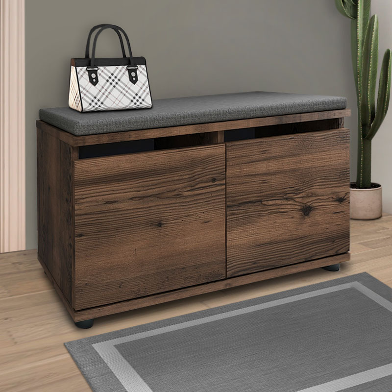 Παπουτσοθήκη Μελαμίνης Twain Megapap 8 Ζευγών Χρώμα Καπνιστή Καρυδιά 80X35X42Εκ. Παπουτσοθήκη Μελαμίνης Twain Megapap 8 Ζευγών Χρώμα Καπνιστή Καρυδιά 80X35X42Εκ.