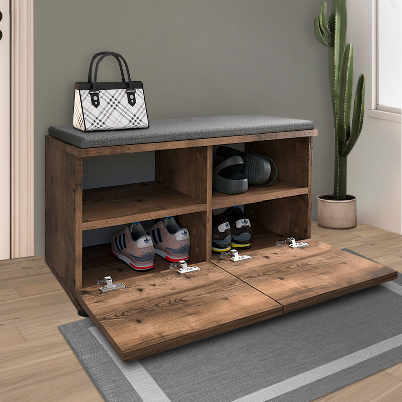 Παπουτσοθήκη Μελαμίνης Twain Megapap 8 Ζευγών Χρώμα Καπνιστή Καρυδιά 80X35X42Εκ. Παπουτσοθήκη Μελαμίνης Twain Megapap 8 Ζευγών Χρώμα Καπνιστή Καρυδιά 80X35X42Εκ.