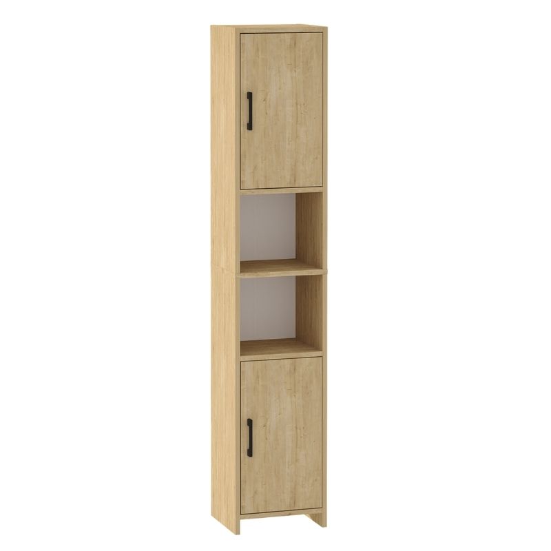 Ντουλάπι Κουζίνας - Μπάνιου Hobbes Megapap Χρώμα Sapphire Oak 35X30X180Εκ.