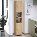 Ντουλάπι Κουζίνας - Μπάνιου Hobbes Megapap Χρώμα Sapphire Oak 35X30X180Εκ.