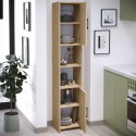 Ντουλάπι Κουζίνας - Μπάνιου Hobbes Megapap Χρώμα Sapphire Oak 35X30X180Εκ.