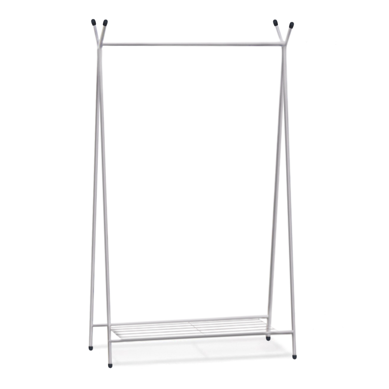 Επιδαπέδια Κρεμάστρα Shua Megapap Μεταλλική Χρώμα Λευκό 90X38X150Εκ.