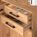 Παπουτσοθήκη - Ντουλάπι Polly Megapap Χρώμα Pine Oak 108X35X108Εκ.