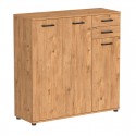 Παπουτσοθήκη - Ντουλάπι Polly Megapap Χρώμα Pine Oak 108X35X108Εκ.