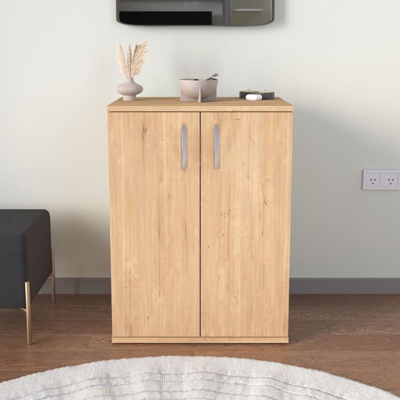 Παπουτσοθήκη - Ντουλάπι Manolo Megapap Χρώμα Sapphire Oak 60X38X81,4Εκ.