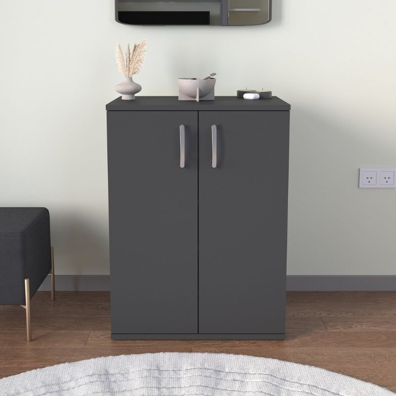 Παπουτσοθήκη - Ντουλάπι Manolo Megapap Χρώμα Ανθρακί 60X38X81,4Εκ.