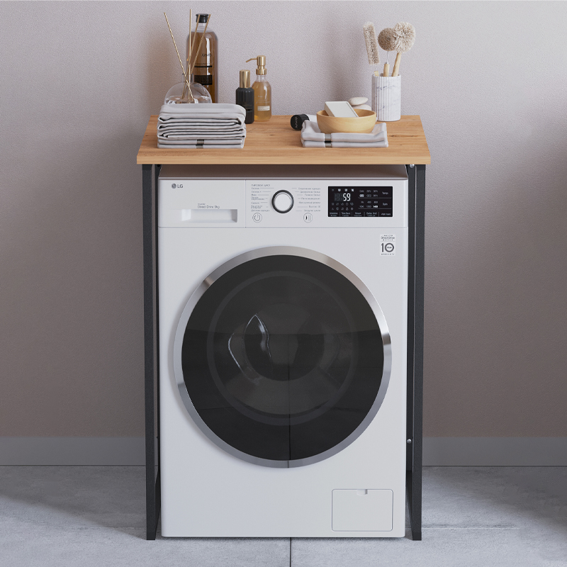 Έπιπλο Πλυντηρίου Doyle Megapap Χρώμα Pine Oak 67X60X92,8Εκ.