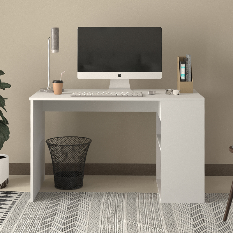 Γραφείο Εργασίας Smyrna Megapap Χρώμα Λευκό 120X60X74,4Εκ. Γραφείο Εργασίας Smyrna Megapap Χρώμα Λευκό 120X60X74,4Εκ.